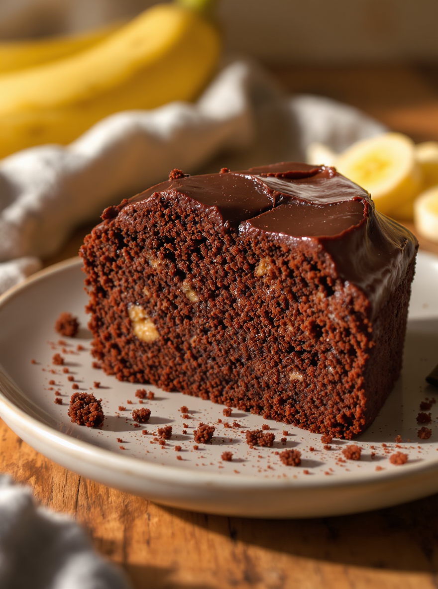 Bolo de Banana e Cacau