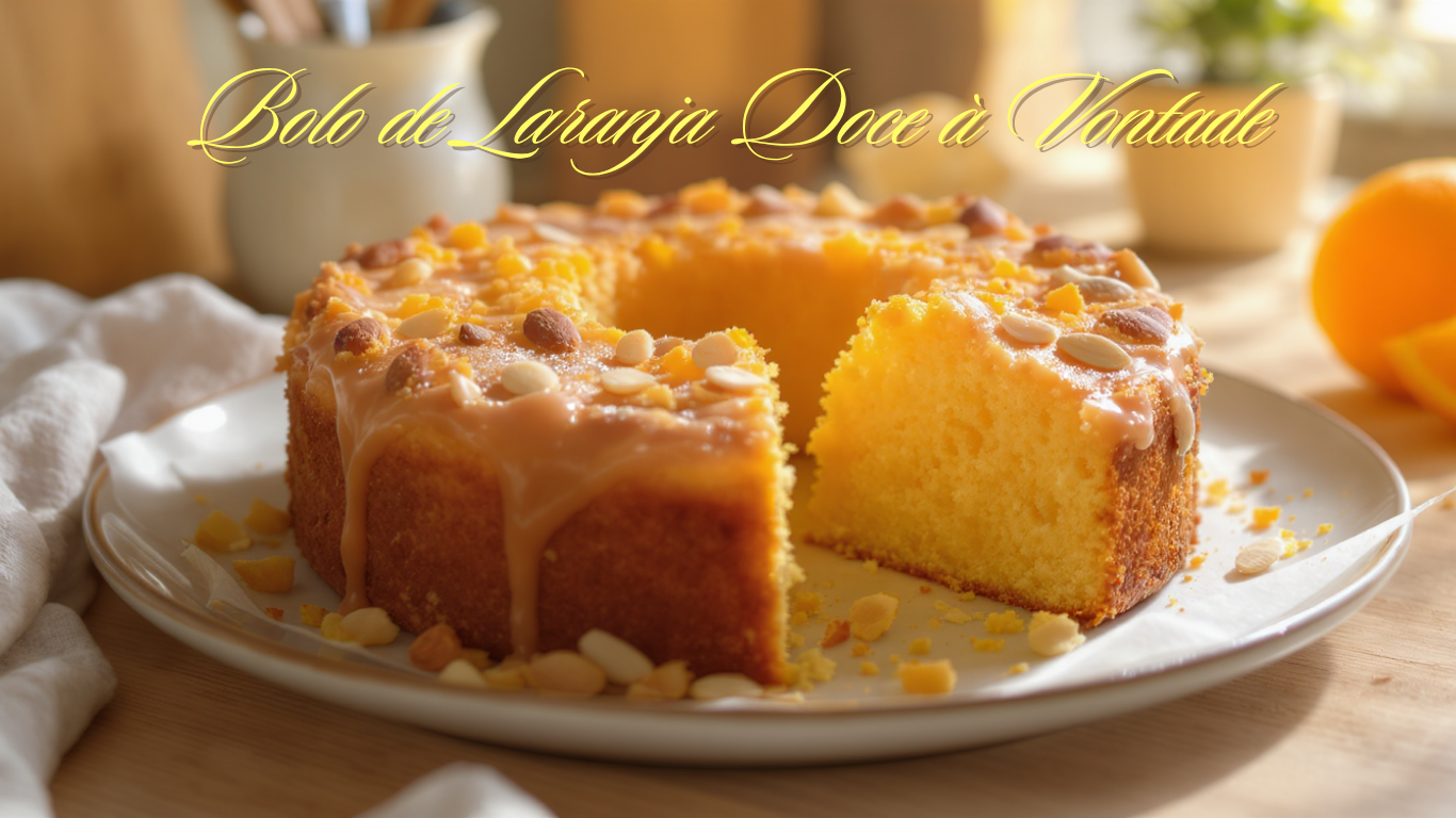 Bolo de Laranja com Amendoas