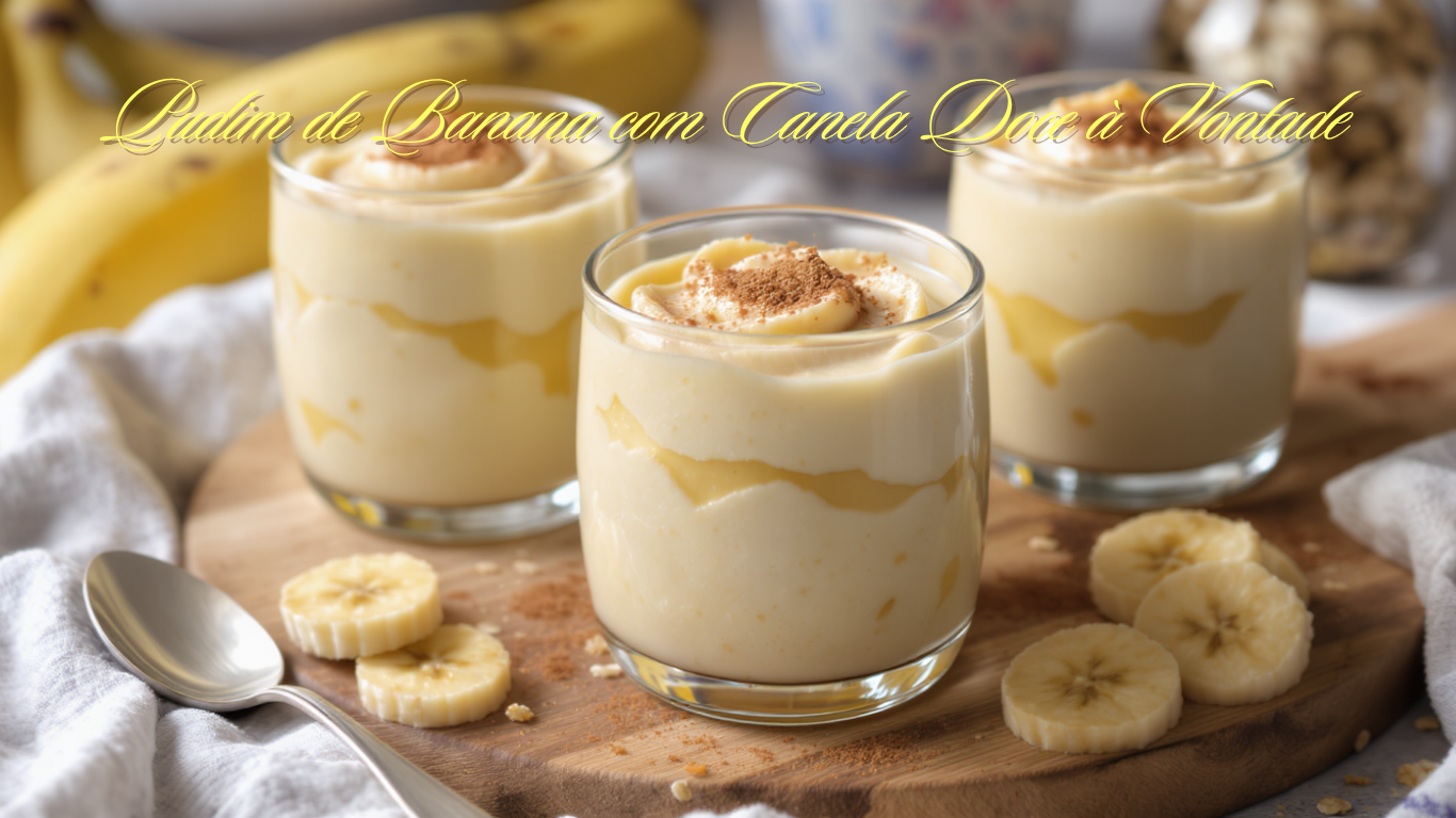 Pudim de Banana com Aveia